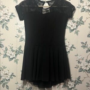 👧Kids/juniors Black Lace-Top leotard